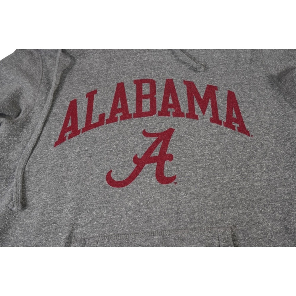 Alabama Crimson Tide Hoodie Mens Large Gray Triblend Sweats League NCAA Football - Picture 5 of 12